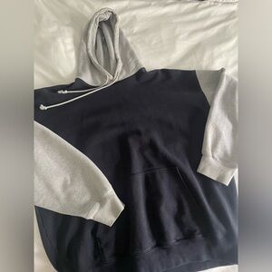 Blue and Grey Brandy Melville Hoodie